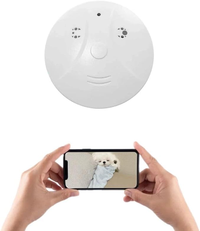 1080P WiFi Smoke Detector Hidden Camera for Home Security