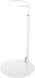 Plymor DSP-90W White Adjustable Doll Stand Pack of 3 - Stable Fit