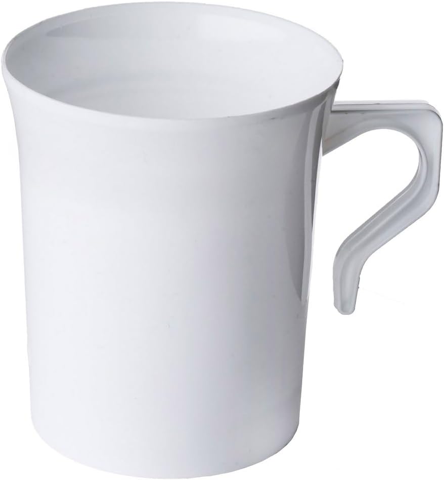 50 Heavyweight Disposable 8 oz. Coffee Mugs - Perfect for Tea & Espresso
