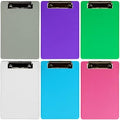 Small Memo Plastic Clipboards 6 x 9 - Assorted 6-Pack