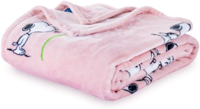 Peanuts VelvetLoft Snoopy Plush Blanket for Ultimate Comfort
