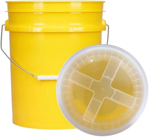 5 Gallon Food Grade Plastic Bucket with Air Tight Lid for Storage