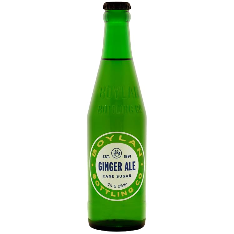 Boylan Bottling Craft Cane Sugar Ginger Ale 12oz Glass Bottles