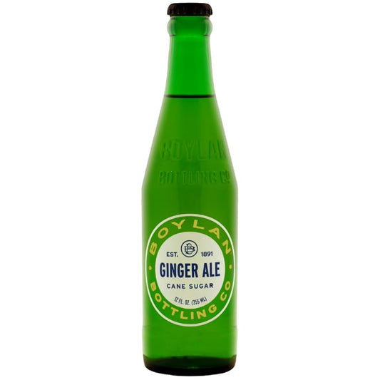 Boylan Bottling Craft Cane Sugar Ginger Ale 12oz Glass Bottles