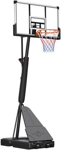 10 FT Portable Basketball Hoop Adjustable Height for Backyard Play