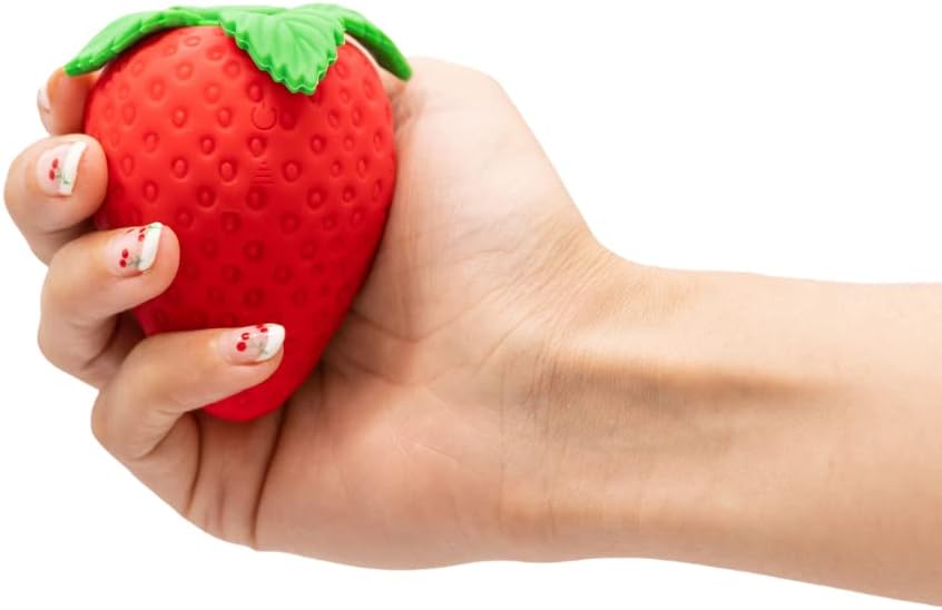 Strawberry Personal Massager with 8 Suction and Vibration Modes