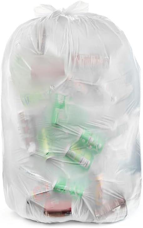33 Gallon Heavy Duty Garbage Bags for Industrial & Outdoor Use