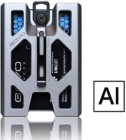 Durable Aluminum Badge Holder Wallet with Metal Clip and Slots