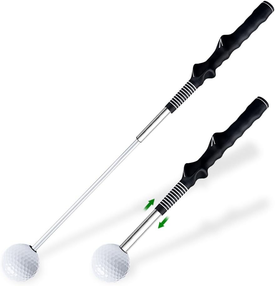 Portable Retractable Golf Swing Trainer - Improve Your Game Anywhere!