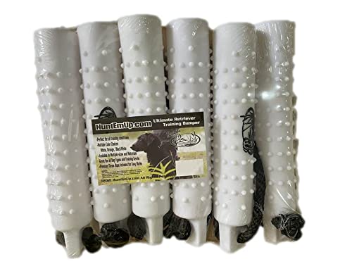 Large Plastic Dog Bumpers for Training - 6 Pack with Rope