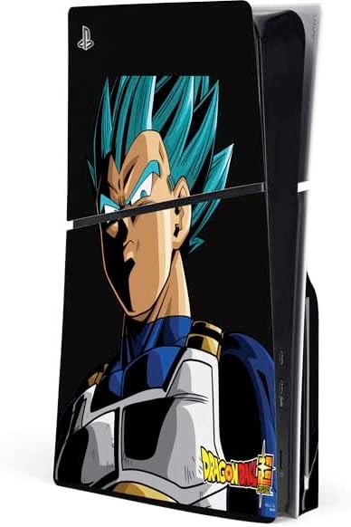 Official Dragon Ball Super Vegeta Decal for PS5 Slim