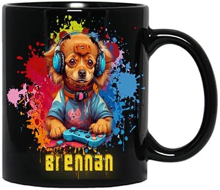 Personalized Gaming Mug: Dog Lover's Delight!