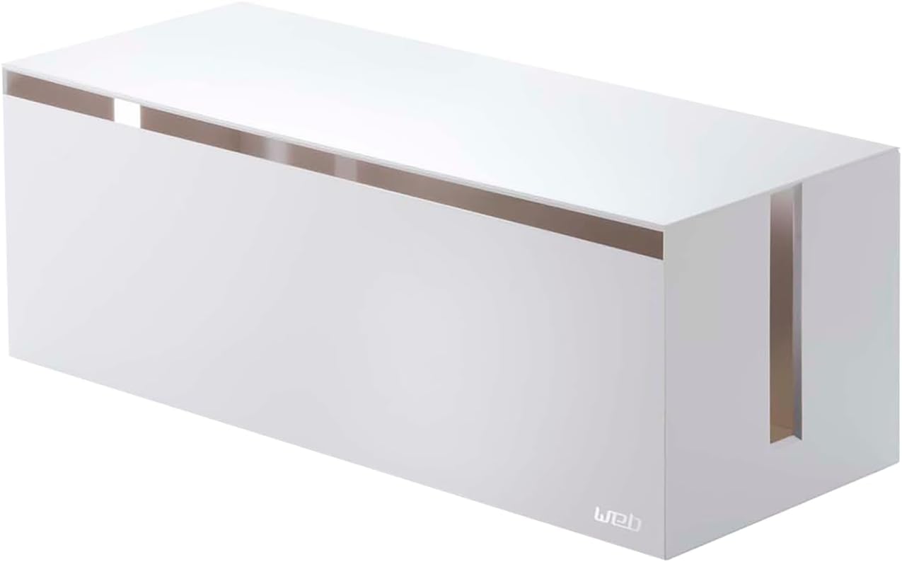 Yamazaki Cable Box - Neatly Organize Cords! - White