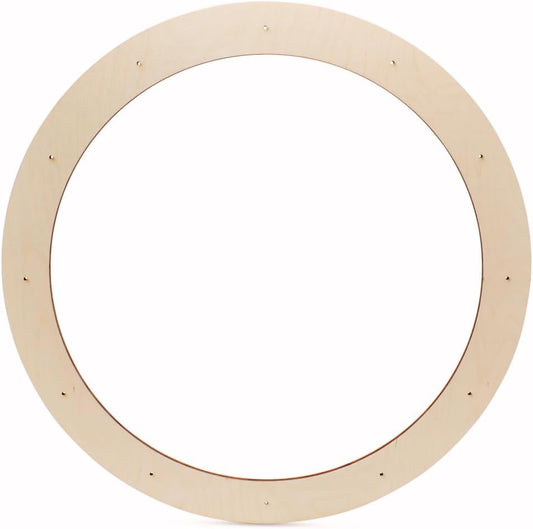 Extra Large Wooden Wreath Frame for Crafts and Christmas Decor