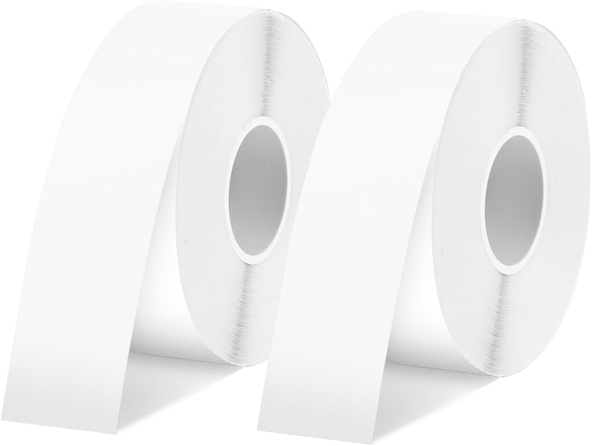 Waterproof SUPVAN Label Tape 2 Pack - Self-Adhesive 0.59x19.68ft