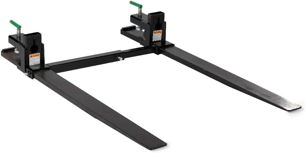 Heavy-Duty 60in Clamp-on Pallet Forks for Loader Buckets