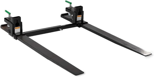 Heavy-Duty 60in Clamp-on Pallet Forks for Loader Buckets