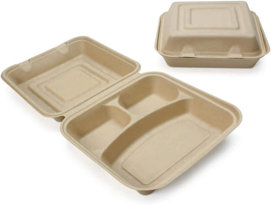 100% Compostable Disposable Food Containers for Eco-Friendly Meals