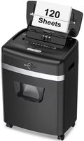 BONSEN Shredder for Office 120-Sheet Auto Feed - High Security P-4