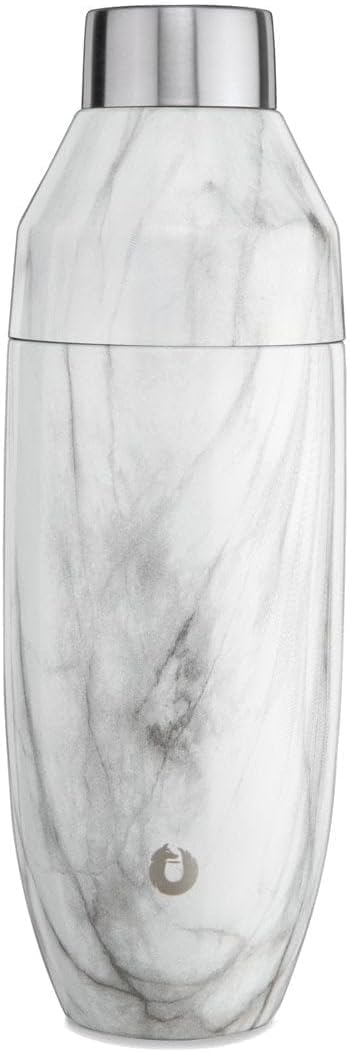 Snowfox Cocktail Shaker: Elegant Design, Leak-proof Lid, 22oz