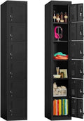 INTERGREAT 6-Door Metal Employee Lockers for Office and Gym