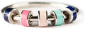 Fidget Rings for Women Spinner Anxiety Ring - Silver Enamel