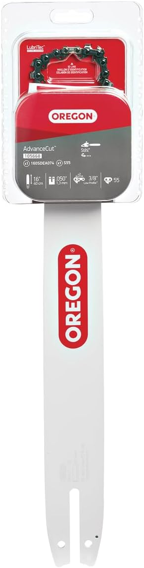 Oregon 16-Inch Chainsaw Bar and S55 Chain Combo for Stihl