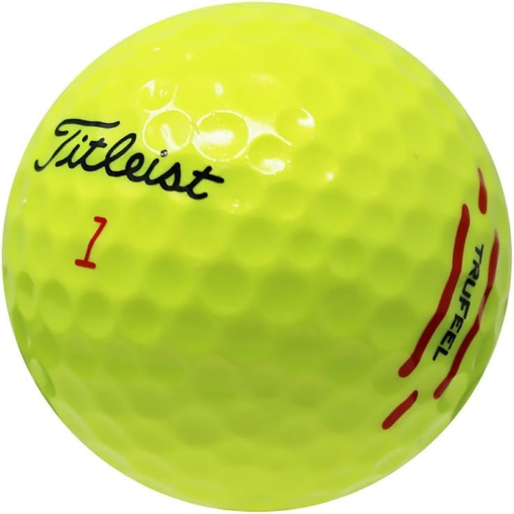 Titleist TruFeel Yellow Golf Balls - Premium Quality Recycled Balls
