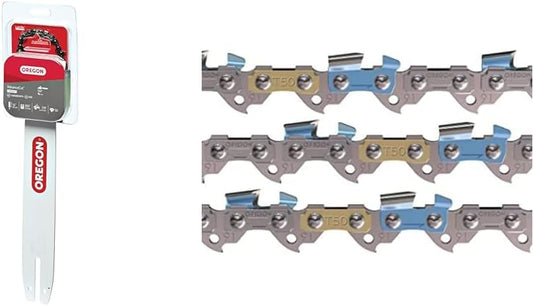 Oregon 14-Inch Chainsaw Bar and Chain Combo with 3-Pack Chains