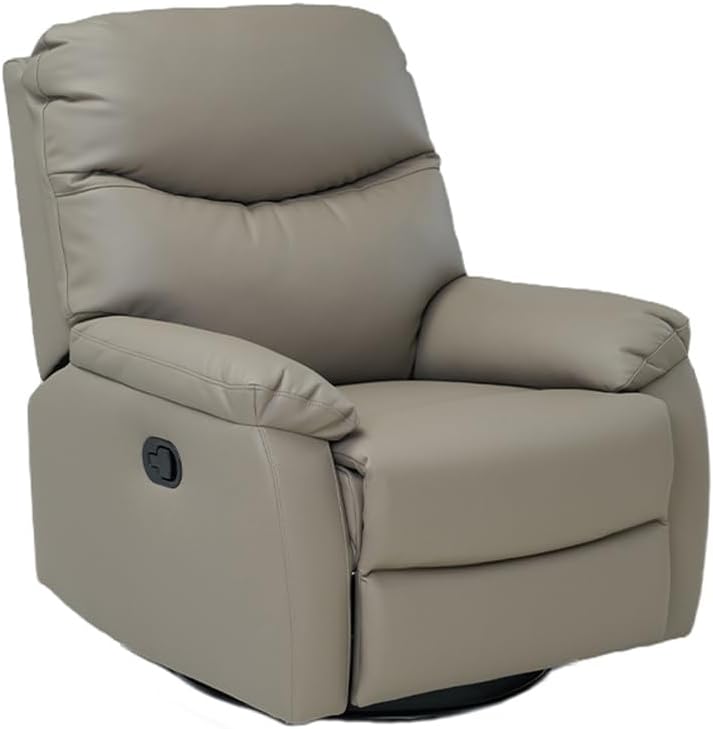 Ergonomic Swivel Rocker in Natural Leather - RTKEXC