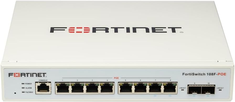 Fortinet FortiSwitch 108F-POE L2+ Management Switch Review