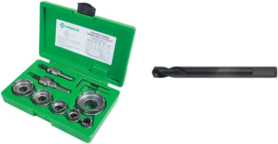 Greenlee Carbide Cutter Set for Quick Change Hole Making