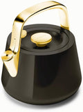 Whistling Tea Kettle 2 Quart - Fast Boiling Stainless Steel