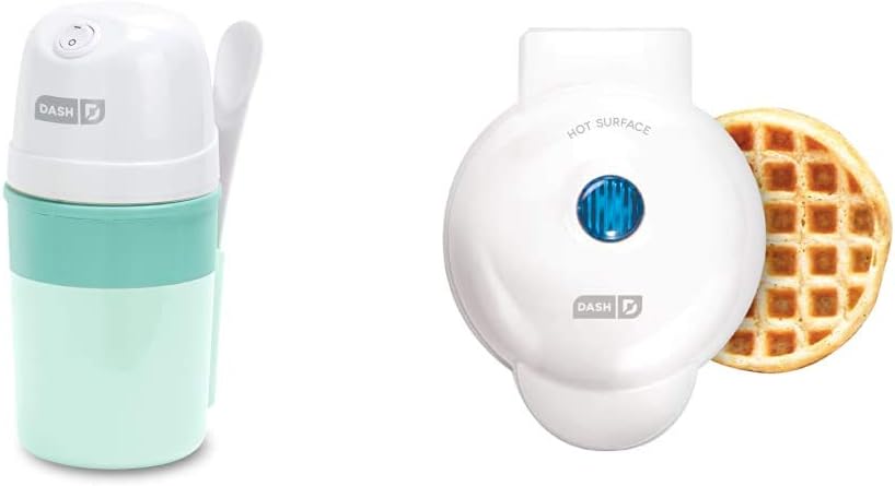 DASH Ice Cream & Waffle Maker Combo, White