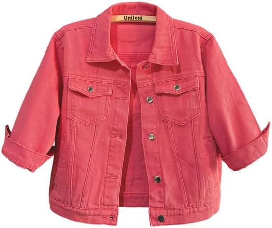 Unilexi Women's Cropped Denim Jacket for Stylish Spring Looks