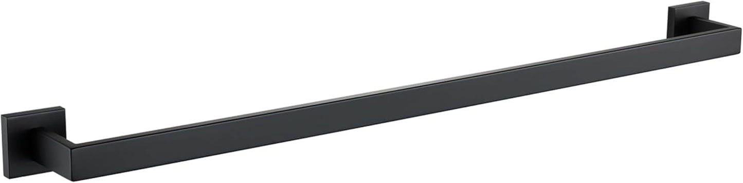 32-Inch Long Towel Bars for Bathroom Wall Mounted, Matte Black