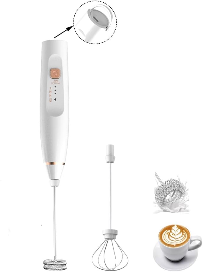 ENJOYCOOL Handheld Milk Frother - Foam in Seconds!