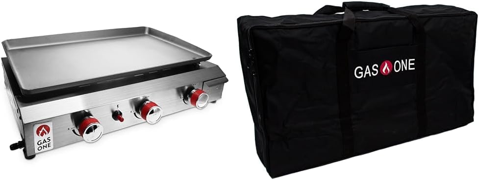 Gas One Portable Propane Grill with Auto Ignition & Carry Bag
