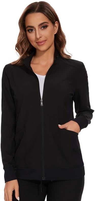 COZYFIT Scrub Jackets for Women with Ample Storage and Comfort