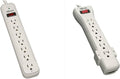 7 Outlet Surge Protector Power Strip - 2160 Joules, Right Angle Plug