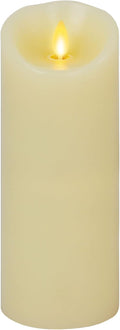 Luminara Scalloped Edge Flameless LED Candle - Ivory 3.5in x 8.75in