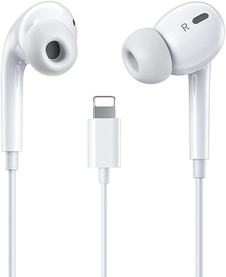 iPhone Wired Earbuds - Microphone & Volume Control - Compatible with iPhone