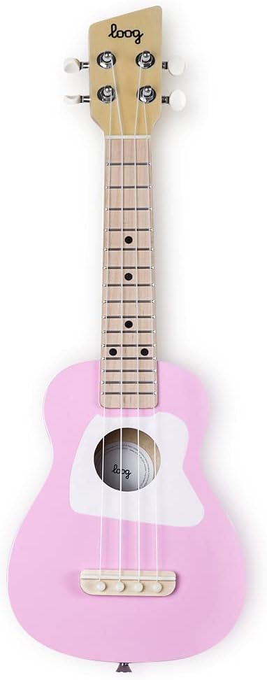 Loog Pink Soprano Ukulele: App & Lessons Included