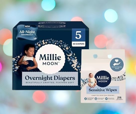 Ultra-Absorbent Overnight Diapers & Sensitive Wipes Bundle