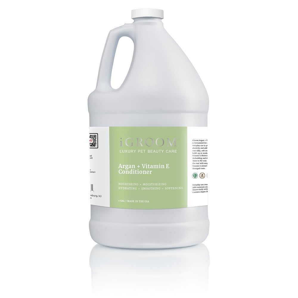 iGroom Argan + Vitamin E Conditioner for Luxurious Pet Care