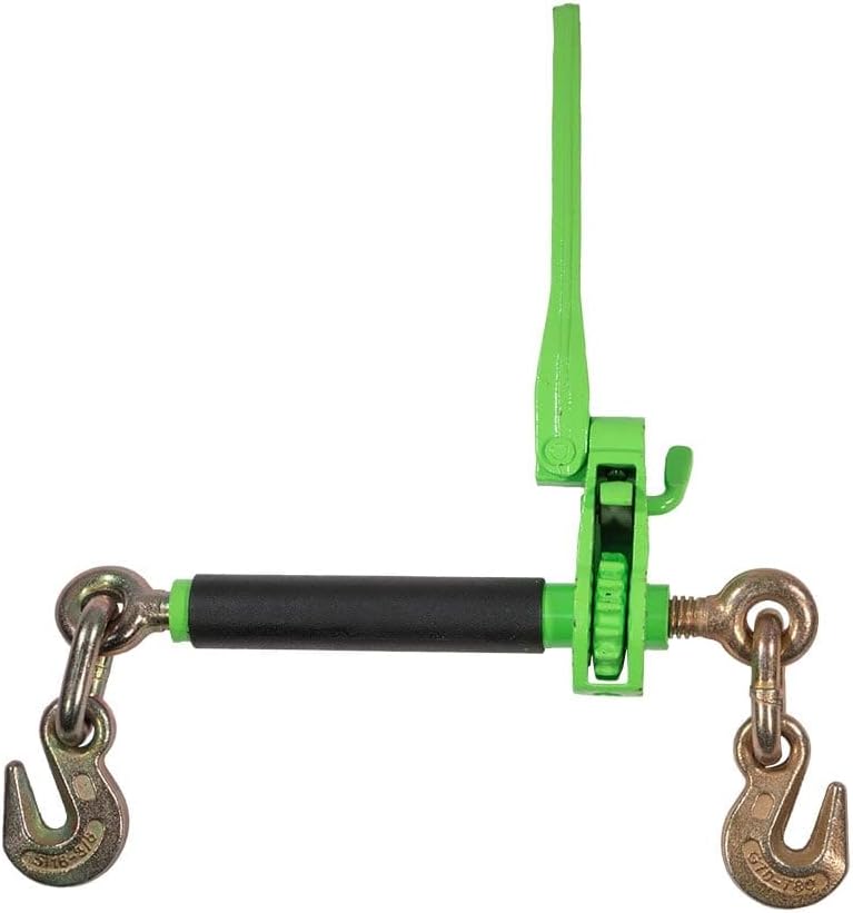 Hi-Viz Green Heavy Duty Folding Handle Ratchet Load Binder
