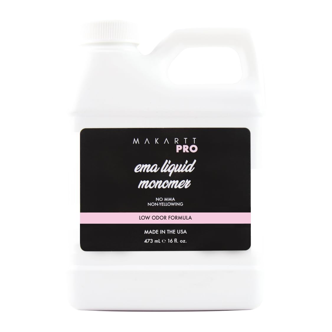 MakarttPro Low Odor Non-Yellowing Acrylic Nail Liquid 16 fl oz