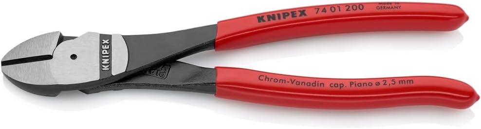 KNIPEX High Leverage Diagonal Cutters for Tough Continuous Use