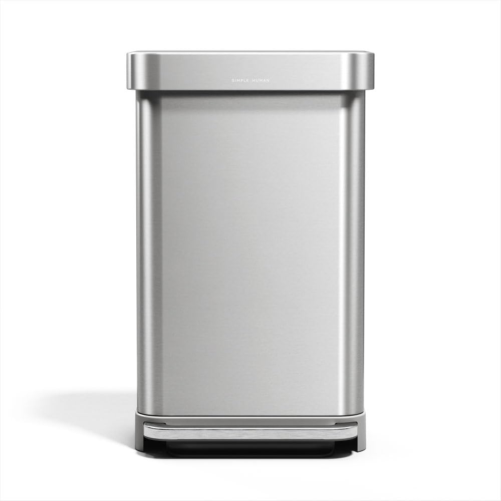 simplehuman 45 Liter Hands-Free Kitchen Step Trash Can Review