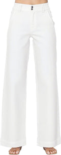 Wide Leg High Waisted Jeans for Women - Stretchy Baggy 2025